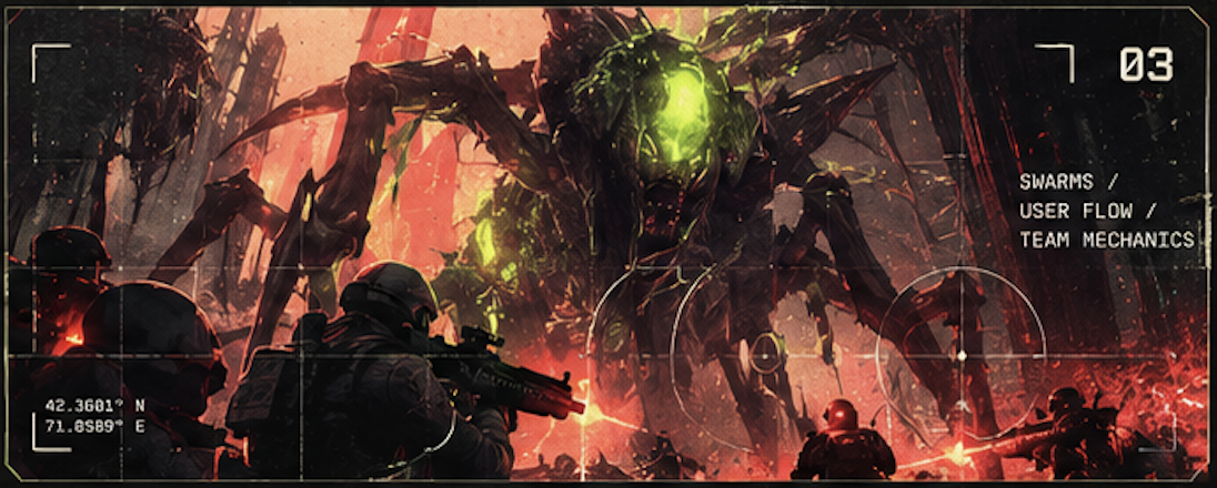 Warface Swarms supporting project visual